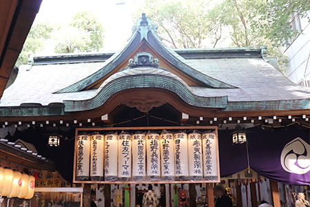 神社内の風景